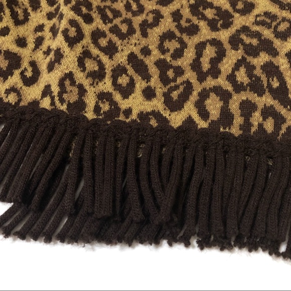 SOLD! LENNIE FOR NINA LEONARD Knit Skirt Leopard - Picture 4 of 6